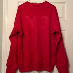 Y-3 Red sweatshirt Large